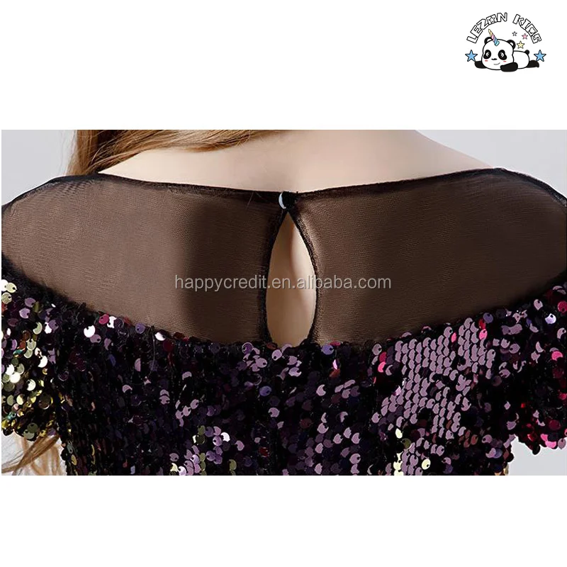 LEZONKIDS - Reversible Sequin Ballet Performance Girls Dress Girls Party Dress Princess Dress for 3-12 Years Made in China